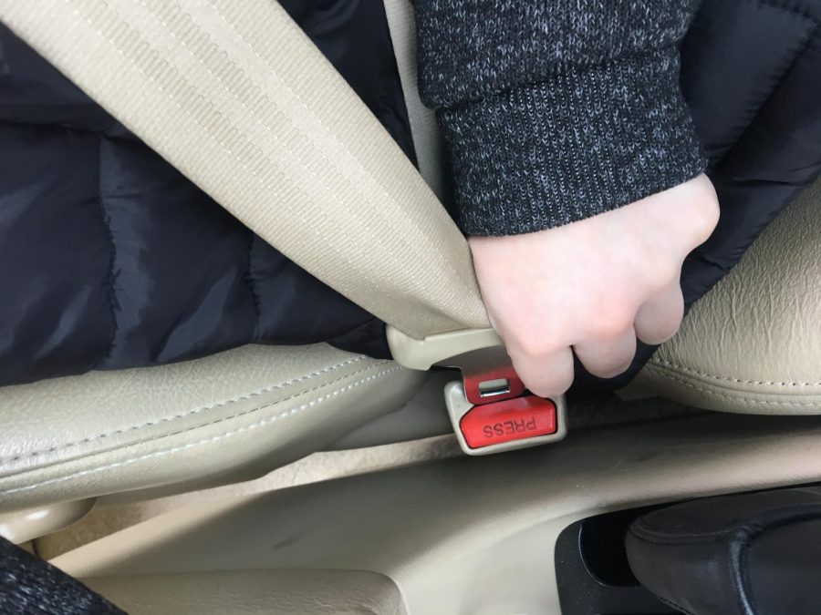 Paschal student buckles up.