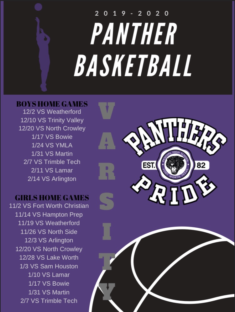 Winter Basketball Schedule 8211 Pantherette