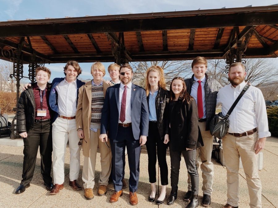 The group of Juniors of the Washington D.C Close Up and Mr. Brooks, meet Representative Dan Crenshaw. “It was surreal seeing someone that I normally see on tv or on Instagram in real life, said Junior Michael Parsons.

