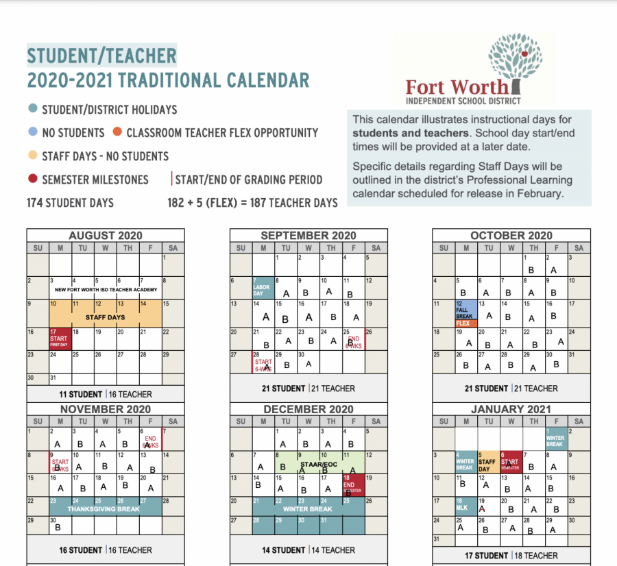 FWISD+Calendar+through+January