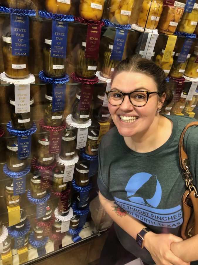 Librarian Jenny Stewart not only loves reading, but spends a fair amount of time in the kitchen. Her jams are prize winners this year at the State Fair of Texas.