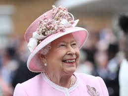 The late Queen Elizabeth the Second attending the Royal Garden Party at Buckingham Palace in 2019