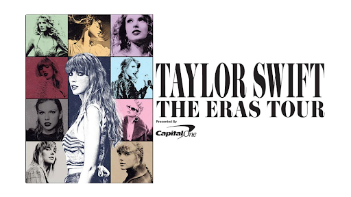 The Taylor Swift Eras tour Promotion Poster.