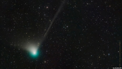 Photo taken by Dan Bartlett shows comet C/2022 E3 (ZTF) on Dec. 19, 2022