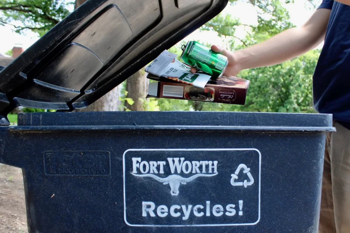 The city of Fort Worth is a big fan of recycling.