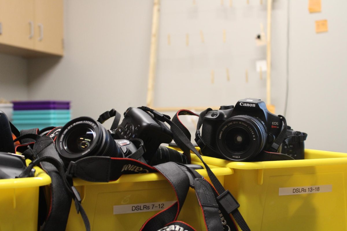 In photography club, students have access to DSLR cameras.