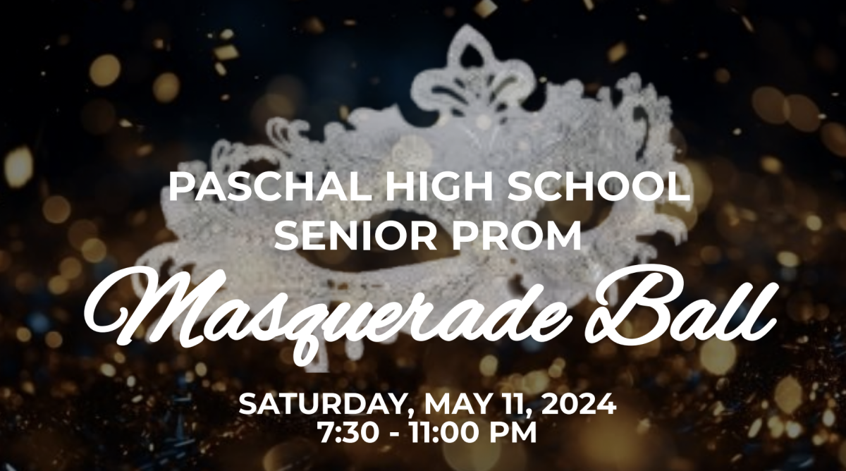 Paschal Senior Prom promotional graphic provided by Paschal Student Council