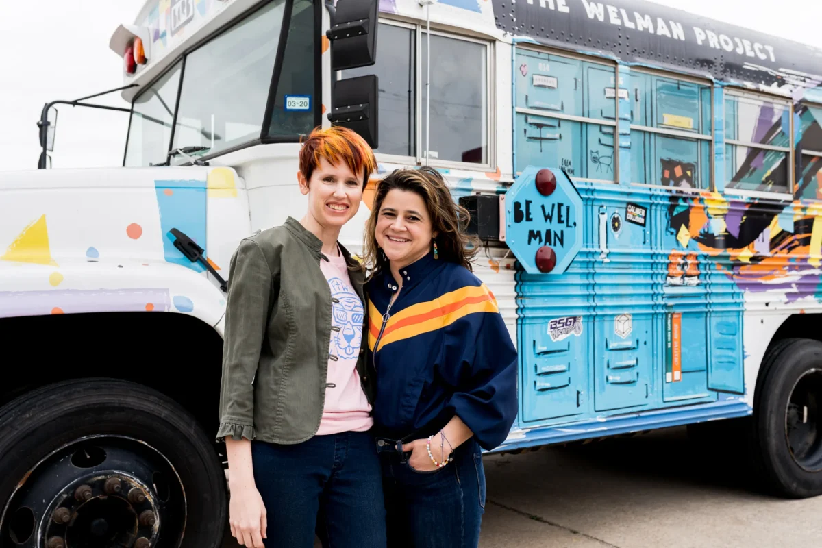 From left to right, Taylor Willis (PHS class of '01 alumni) and Vanessa Barker (SWHS class of '01 alumni), co-founders of The Welman Project, a nonprofit organization that aims to utilize reusable materials in the classroom. 