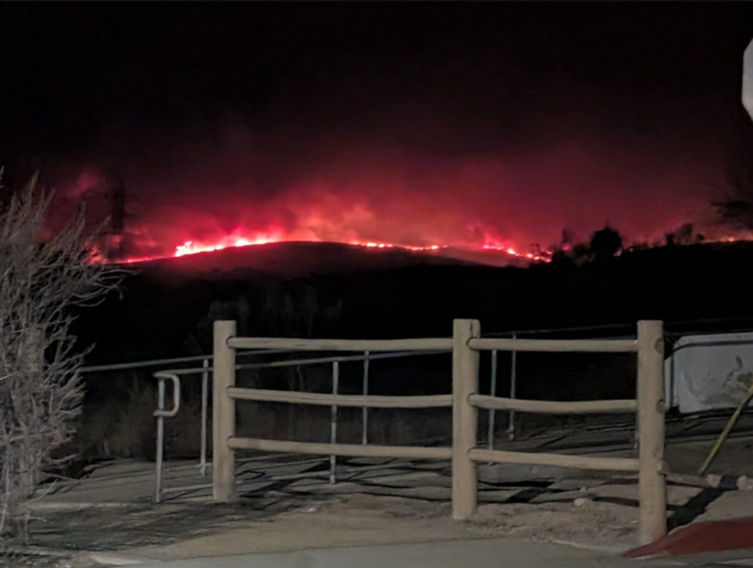 The Otay fire near San Diego on January 24th. 