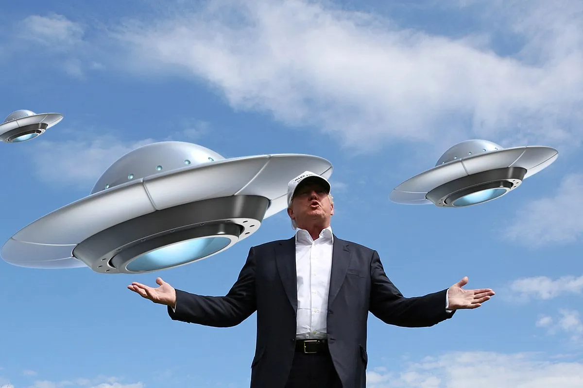 Trump talks about UFOs again.